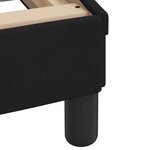 vidaXL Lit avec matelas noir 160x200 cm velours