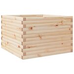 vidaXL Jardinière 70x70x46 cm bois de pin massif