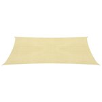 vidaXL Voile d'ombrage 160 g/m² Beige 2 5x2 5 m PEHD