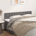 vidaXL Têtes de lit 2 Pièces Gris 80x5x78/88 cm Similicuir