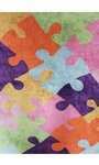 Tapis enfant 100 x 160 cm - Multicolore