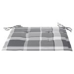 vidaXL Chaises de jardin avec table à thé et coussins Acacia solide