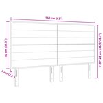 vidaXL Tête de lit Design Lignes Bleue 160 cm Tissu