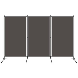 vidaXL Cloison de séparation 3 panneaux Anthracite 260x180 cm