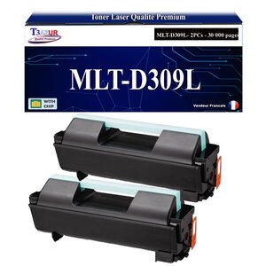 T3AZUR - 2x Toners compatibles avec Samsung MLT-D309L MLTD309L pour Samsung ML5510 ML5510N ML5510ND ML5515ND ML6510 ML6510N ML6510ND ML6515ND