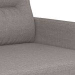 vidaXL Ensemble de canapés 4 Pièces avec coussins Taupe Tissu
