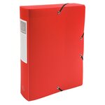 Boite De Classement Exabox Dos 60mm Polypropylène 7/10e Opak - A4 - Rouge - X 8 - Exacompta
