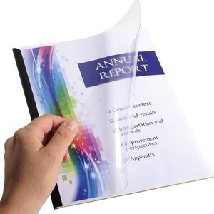 5 Kit de Reliure A4 sans perforation sans Relieuse- ACROPAQ - 5 Baguettes & 5 Transparentes & 5 couverture- Jusqu'à 60 feuilles