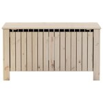 vidaXL Boîte de rangement avec couvercle RANA bois massif de pin