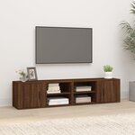 vidaXL Meubles TV 2 Pièces Chêne marron 80x31 5x36 cm Bois d'ingénierie