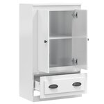 vidaXL Buffet haut blanc brillant 60x35 5x103 5 cm bois d'ingénierie