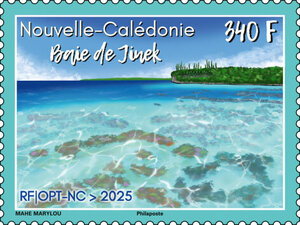 Timbre Nouvelle Calédonie - Baie de Jinek