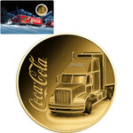 Pièce de monnaie en Or 3000 Francs g 0.031 (1/1000 oz) Millésime 2023 Gold Gift COCA COLA TRUCK 1/1000