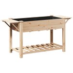 Jardinière vidaXL avec étagères 155x59x76 cm en bois de pin massif