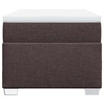 vidaXL Sommier à lattes de lit avec matelas Marron foncé 90x200 cm