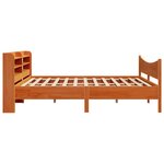 vidaXL Cadre de lit et tête de lit cire marron 180x200 cm bois de pin