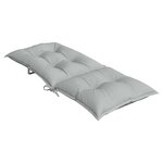 vidaXL Coussins de chaise à dossier haut lot de 2 gris clair mélangé