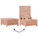 vidaXL Salon de jardin 5 Pièces avec coussins bois massif douglas