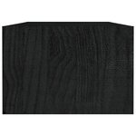 vidaXL Table basse noir 110x50x34 cm bois de pin massif