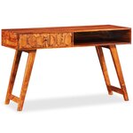 Bureau table meuble travail informatique d'écriture bois massif de sesham 118 cm 0502142