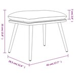 vidaXL Repose-pied Rouge 45x29 5x35 cm Tissu