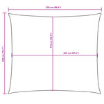 vidaXL Voile de parasol tissu oxford rectangulaire 2x2 5 m anthracite