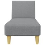 vidaXL Ensemble de canapés 2 Pièces gris clair tissu