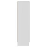 vidaXL Bibliothèque Blanc 82 5x30 5x115 cm Bois d'ingénierie