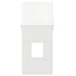 vidaXL Toit de lit pour enfants blanc 60x99x139 5cm bois de pin massif