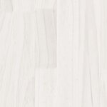 vidaXL Cadre de lit Blanc Bois de pin massif 160x200 cm