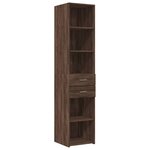 vidaXL Armoire de rangement mince chêne marron 40x42 5x225 cm