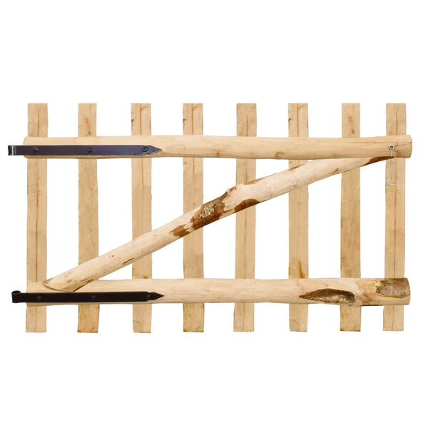 vidaXL Portillon simple de clôture Bois de noisetier 100x60 cm