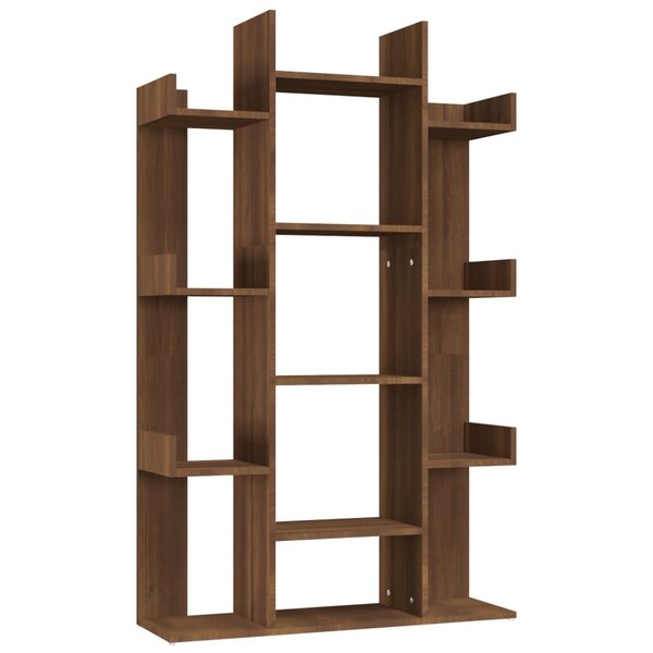 vidaXL Bibliothèque Chêne marron 86x25 5x140 cm Bois d'ingénierie