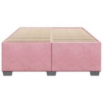 vidaXL Cadre de lit Rose 140x200 cm Velours