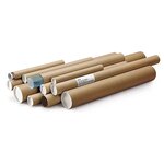 Tube carton rond postal brun raja 60x750 mm (lot de 25)