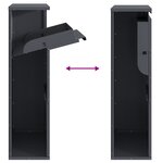 vidaXL Boîte à colis Anthracite 44x22x82 cm Acier