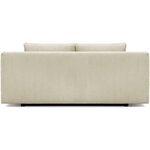 Banquette convertible 3 places MIKA - Velours côtelé Beige - Coffre de rangement - 192 x 84 x 93 cm