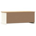 vidaXL Meuble TV VIGO blanc 106x40x40 cm bois massif de pin