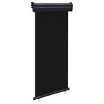 vidaXL Auvent latéral de balcon 85x250 cm noir