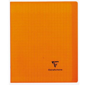 Kover Book piqué polypro transparent 8 couleurs aléatoires 17x22 96p séyès CLAIREFONTAINE