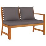 vidaXL Ensemble à manger de jardin coussins 5 Pièces Bois acacia