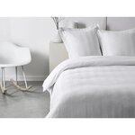 Parure de lit - 220 x 240 cm - 100  Satin de coton - Craie