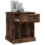 vidaXL Tables de chevet 2 Pièces chêne fumé 43x36x50 cm
