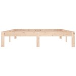 vidaXL Cadre de lit Bois de pin massif 140x190 cm