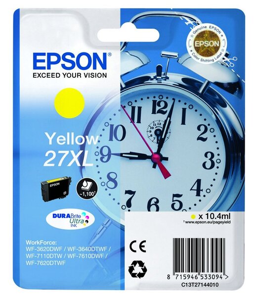 Cartouche d'encre epson reveil 27 xl (jaune)