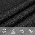 vidaXL Voile d'ombrage 160 g/m² Noir 2 5x4 m PEHD