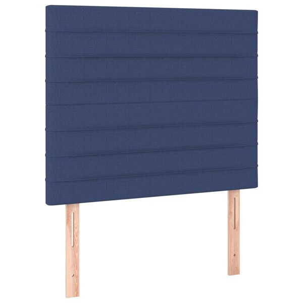 vidaXL Têtes de lit 2 Pièces Bleu 100x5x78/88 cm Tissu