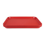 Plateau fast food en plastique 450 x 350mm rouge - kristallon - plastique250450