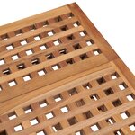vidaXL Ensemble à manger d'extérieur pliable avec coussin 3 Pièces Teck