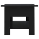 vidaXL Table basse Noir 102x55x42 cm Aggloméré